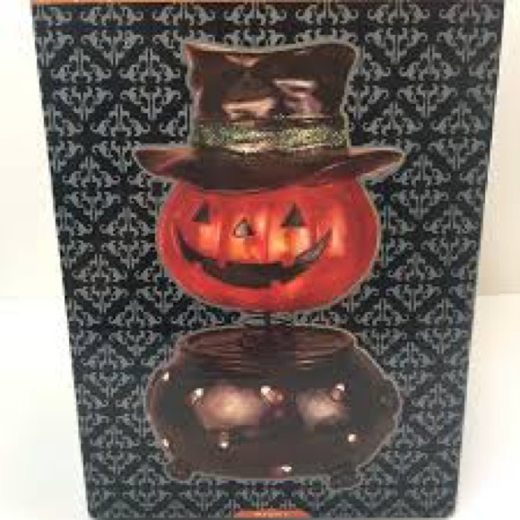 Fiberglass Pumpkin Bobblehead Lamp Halloween LED Sparkley Light DECORATION NIB - Picture 6 of 7